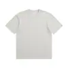 Camiseta Casual Masculina de Manga Curta 230G Algodão Peso Alto Tubo Contínuo Sem Costura Tecida Camisa Base Masculina de Manga Curta Camiseta Masculina e Feminina