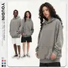 Sudadera con capucha vintage lavada de algodón puro de peso pesado 450g Transfronteriza Chaqueta de hombre para otoño e invierno Sudadera con capucha de marca moderna Personalización