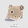 Nueva Gorra de Béisbol Infantil Moderna y Genial Gorra de Béisbol para Bebé con Oso de Dibujos Animados Transfronteriza 2-6 Años Gorra de Sol Protección Solar para Niños