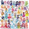 Pegatinas de Princesa de Dibujos Animados de Nuevo Estilo Transfronterizas 50 Piezas para Decoración de Laptop, Cuaderno, Funda de Teléfono y Termo
