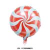 Nuevo traje de película de aluminio con muleta de dulces navideños, globo, decoración de Año Nuevo, suministros de globos