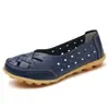 35-46 zapatos de la suerte Nido de Pájaro verano zapatos de mujer huecos Baotou zapatos para madre suela de tendón de res Zapatos de frijol fabricantes mayoristas