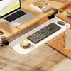 Bandeja para teclado de escritorio de computadora, escritorio de oficina debajo del escritorio, bandeja para mouse y teclado, organizador de cajones sin taladro, tablero de extensión de escritorio
