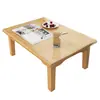 Mesa Kang de Bambú Mesa Baja Antigua para el Hogar Madera Maciza Tatami Mesa Pequeña para Sentarse y Comer Mesa Baja Mesa de Café para Ventana de Bahía Mesa de Escritorio