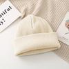 Gorro de Lana Grueso Coreano, Gorro de Invierno, Gorro de Punto Cálido para Mujer de Otoño e Invierno, Gorro Simple Tipo Melón, Gorro Frío con Protección para las Orejas, Gorro de Moda para Hombre