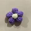 Adornos de Flores Esponjosas Grandes de 6 cm, Flores de Hilo Tejidas a Crochet Hechas a Mano, Accesorios para Ropa, Flores para Bolsos de Crochet DIY