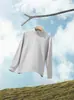 Nueva Camiseta de Manga Larga Antibacteriana Microelástica con Cuello Alto y Media Cremallera para Hombre, 25 Primavera Temprana, Tops para Deportes al Aire Libre y para Usar Afuera