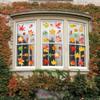 Pegatinas de Ventana de Hojas Caídas de Acción de Gracias al por Mayor Transfronterizas Nuevas Pegatinas Estáticas de Hoja de Arce de Otoño Pegatinas de Decoración de Atmósfera de Escena
