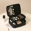 Bolsa de Cosméticos de Tecido Oxford Grande Portátil Estilo Japonês e Coreano Necessaire Caixa de Armazenamento Grande Capacidade Bolsa de Cosméticos Feminina Impermeável