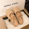 Zapatillas planas casuales de verano Zapatos de mujer con cuentas 2025 Nuevas Antideslizantes Para combinar Ropa exterior Baotou Medio zapato Zapatos de una capa