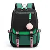 Mochila versátil e moderna estilo coreano para escola e trabalho, leve, durável, para uso externo, com cores contrastantes para meninas