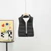 Nuevo Chaleco de Plumón con Cuello Alto para Niños Otoño/Invierno Costillado Niños Niñas Mediano/Grande Chaleco Acolchado 90% Plumón para Vestir
