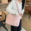 Bolso de Hombro de Imitación de Lana de Cordero con Textura Gruesa de Grano de Espiga de Trigo, Bolso Cruzado de Nicho Suave y Versátil con Gran Capacidad