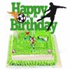 Pastel de fútbol transfronterizo con temática de juegos de cartas, decoración de pastel de fútbol