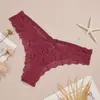 Calcinha de Renda Transfronteiriça, Tiras Cruzadas Femininas de Cintura Baixa, Tanga Estilo Europeu e Americano para Atacado, Estilo Popular, Sem Costura e Respirável