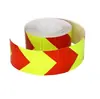 Cinta reflectante de advertencia con rejilla de color cristalino adhesiva blanca caliente directa de 5 cm x 3 m