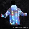 Ropa Luminosa LED de Amazon Abrigo Colorido Video Tono Shake Casual Ropa de Pareja Bar Discoteca Lavable