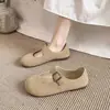 Estilo Bosque Nicho Retro Birkenstock Zapatos Mujer 2026 Otoño Estilo Caliente Boca Baja Suela Suave Zapatos de Abuela Mocasines Planos Zapatos de Una Sola Pieza