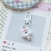 Bonito Gato Donut Keychain Fun Cartoon Comida Jogar Bolsa Pingente Casal Namorada Presente Acessórios Jóias