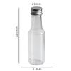Chá de Leite Engarrafado 50ml ml PET Garrafa Plástica Transparente Engarrafamento de Pequena Amostra Garrafa Pequena Engarrafamento de Teste para Viagem
