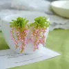 Pendientes Resistentes con Diseño de "Pluma" Turquesa, Pinzas para Orejas de Bobina de Mosquitos, Pendientes de Estilo Étnico Vintage para Mujer