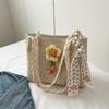Bolso Grande Tejido 2026 Nueva Moda Bolso de Playa Pequeño Floral Bolso Tote de Gran Capacidad Bolso de Hombro Bolso de Mano para Mujer Moderno