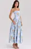Vestido de tirantes floral estilo europeo y americano, elegante y suave, adelgazante, de hada, para mujer, transfronterizo de Amazon
