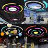 Lustre Circular em Arco LED Academia Lan House Shopping Center Supermercado Hotel Estilo Industrial Lâmpadas Personalizadas