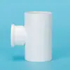 Conexões de Tubo de Água de PVC Branco Aquário Cotovelo Superior e Inferior para Água Conexões de Tubo Conexões para Caixa de Troca de Aquário 3 Vias e 4 Vias