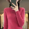 Suéter Feminino Meia-gola Cor Sólida Ponto Estrela Diamante Primeira Linha Pronto para Vestir Camada Base Slimming Elegante para o Trabalho Andy Veludo