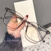 Novos Óculos Azuis Bloqueadores de Luz Masculinos Elegantes da Moda Sem Grau, Mesmo Estilo que Celebridades da Internet, Podem Ser Equipados com Lentes de Grau, Armações de Óculos Ultra Leves