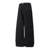 Han Lu Segmentación Estructural Casual Americano Jeans de Mezclilla Hombres Estilo Otoño Estilo Étnico Bordado Rectos Sueltos Pantalones Largos