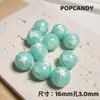 Coração Dourado Estrela de Cinco Pontas Contas DIY 16mm Colorido Corrente para Celular Brincos Acessórios Joias Contas Brilhantes Fofas Contas Soltas