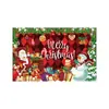 Navidad Año Nuevo Pareados Tela de Fondo Ancho de Puerta Cubierta de Puerta Bandera de Jardín Decoración Exclusiva de Comercio Exterior de Amazon Arreglo