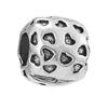 Panjia Nueva Venta Caliente Retro Plata Amor Dados Cuentas DIY Accesorios Pulsera Pulsera