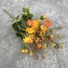 Broto de Feijão Simulado, Crisântemos, Flores Pequenas para Casamento, Filas de Flores para Hotel e Casa, Atacado Transfronteiriço de Flores Artificiais Decorativas