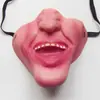Máscara de payaso de media cara máscara divertida máscara de látex de media cara actuación de danza vestido máscara de truco al por mayor