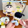 Chaveiro de Pelúcia Fofo de Abelha Crayon Original Retrátil Criativo e Divertido Pingente de Mochila Escolar para Crianças Presente