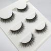 Empuje caliente transfronterizo natural largo multicapa tridimensional pestañas postizas tres pares pestañas 3D naturales cruzadas suministro de comercio exterior
