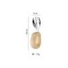Cabo de silicone aço inoxidável 304 colher garfo de treinamento infantil bebê aprendendo a comer colher cotovelo coelho colher complementar criativa