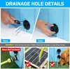 Tina Plegable para Mascotas de PVC Piscina para Mascotas Piscina con Aspersor Piscina Portátil para Jugar con Agua Gato Perro