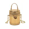 Bolso de hombro brillante tipo coreano con láser para niños y niñas, mini bolso cubo compacto para bebé 2026, bolso de cadena para niños padres-hijos