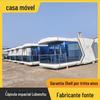 Internet celebridade espaço cápsula paisagem Folk Custom Whole House Intelligent Control abrigo New Camp House aço claro Sunshine Room loja móvel