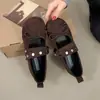 Sapatos de Salto Redondos Retro Doces e Frescos com Laço para Mulheres, Outono 2026 Novos Sapatos Mary Jane de Bailarina Fada