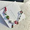 Nuevo Pulsera Linda de Colores Navideños Ins Nicho Versátil Dulce Pulsera para Mejor Amiga Venta Directa de Fábrica Joyería
