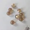Precio por 5 piezas Botón de Perla Imitación Ojo de Gato Perlado Agujero Inclinado 10mm, adecuado para Qipao Hanfu Estilo Chino