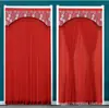 Cortina de Puerta Mosquitera para Entrada de Baño en Stock, Cortina Divisoria con Barra Telescópica sin Taladro, Cortina Visillo de Encaje, Cortina de Puerta para Dormitorio