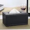 Caja de pañuelos de cuero estilo europeo, dispensador de pañuelos para uso en coche y hogar, caja de pañuelos creativa para sala de estar, mesa de centro, dormitorio y comedor