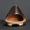 Estufa de Aromaterapia Cerámica Transfronteriza Resistente a Llama Abierta Quema de Madera Sagrada Salvia Cedro Ambiente Chimenea Pequeña Estufa de Leña Peruana