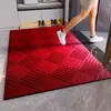 Felpudo de entrada de alfombra con patrón de diamante engrosado resistente al desgaste para raspar barro, alfombrilla antideslizante para pasillo de empresa, duradera y fácil de limpiar